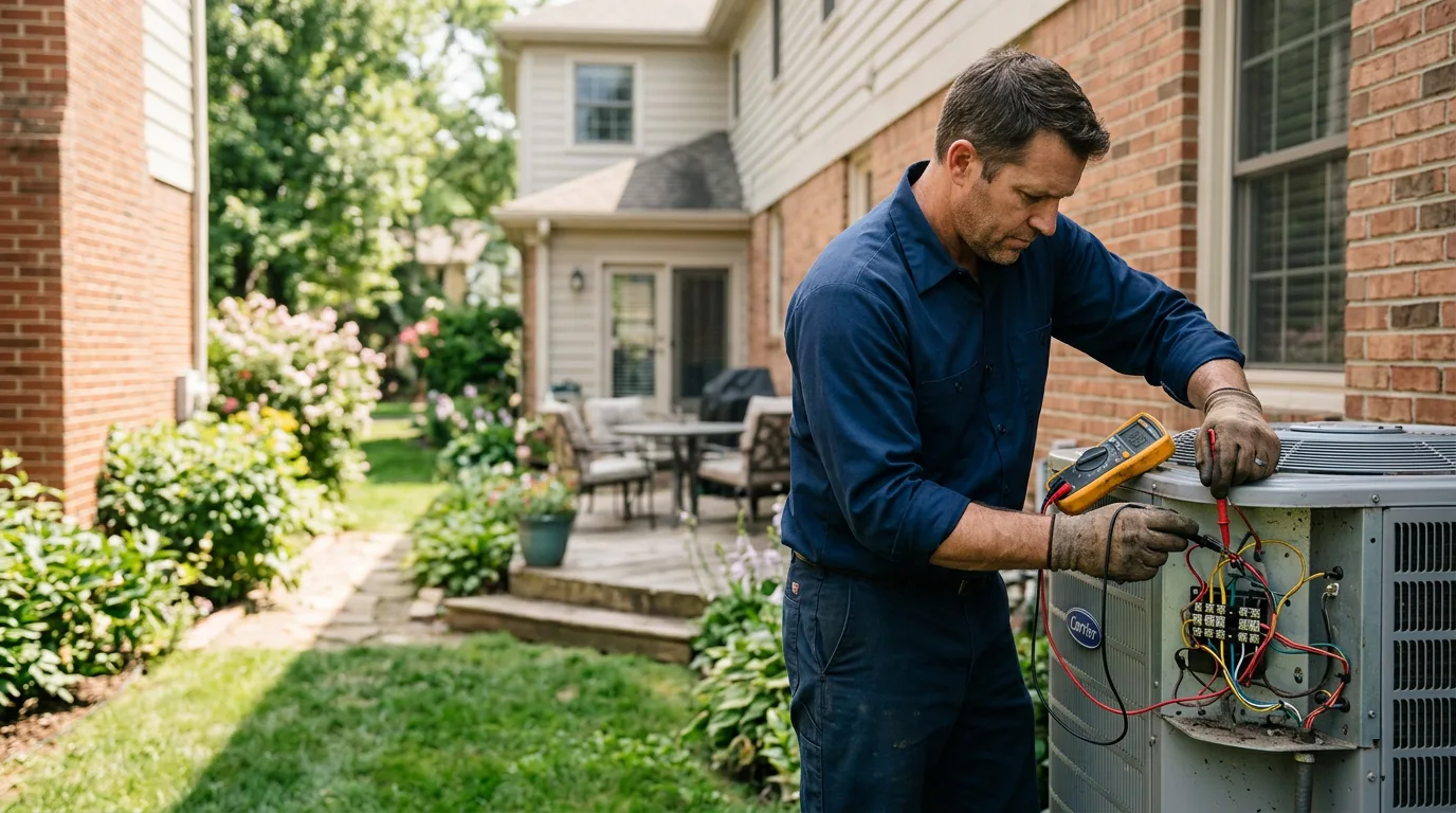 HVAC technician working near Yale, IA
